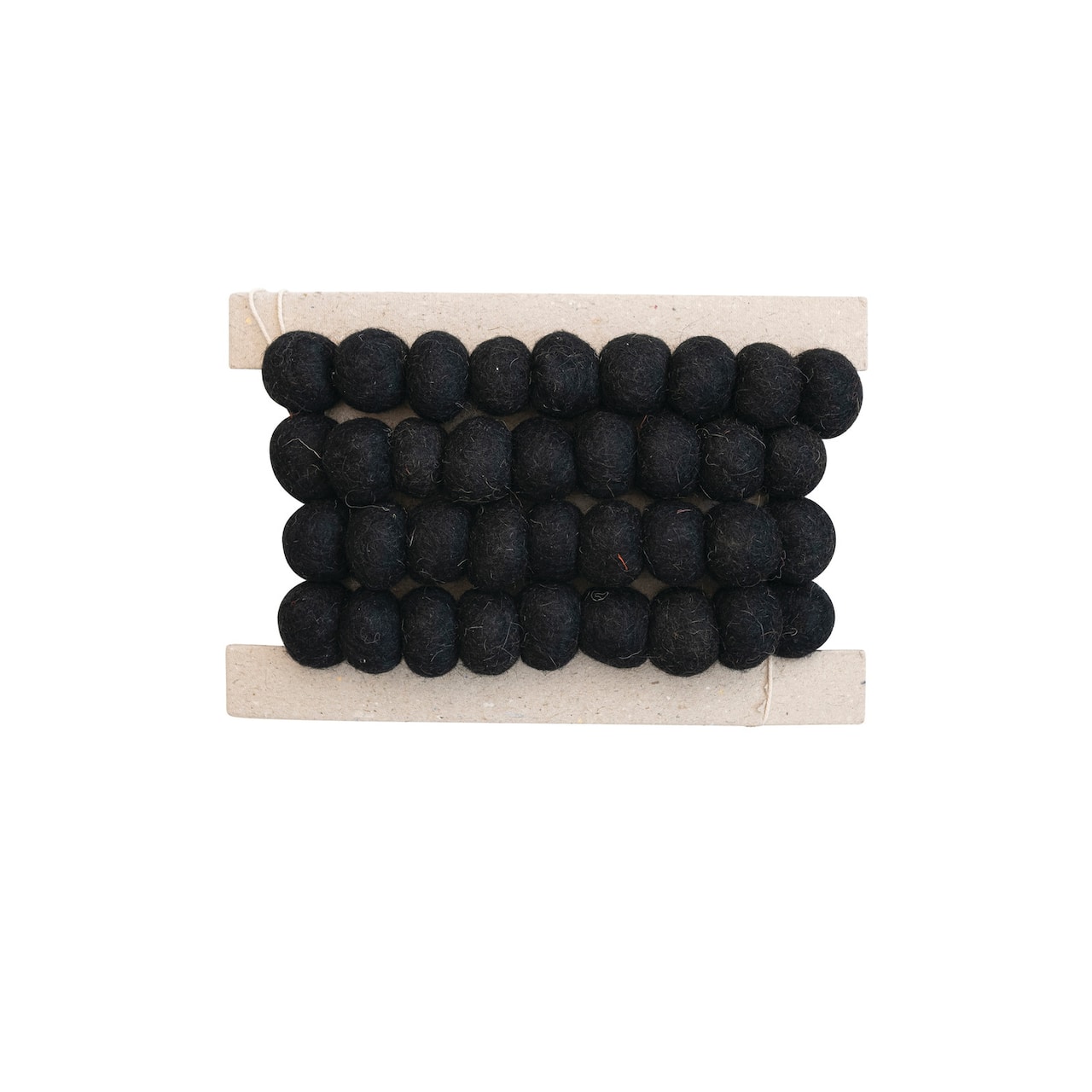 Hello Honey® 6ft. Black Handmade Wool Felt Ball Garland